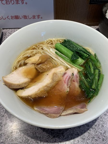 「【卒業限定】千葉県産食材の中華蕎麦 1200円」@ラーメン宮郎の写真