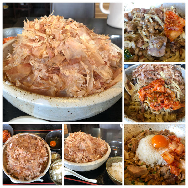 「【限定】花鰹舞う納豆まぜそば 中盛り1170円」@秋田ラーメン はまの写真