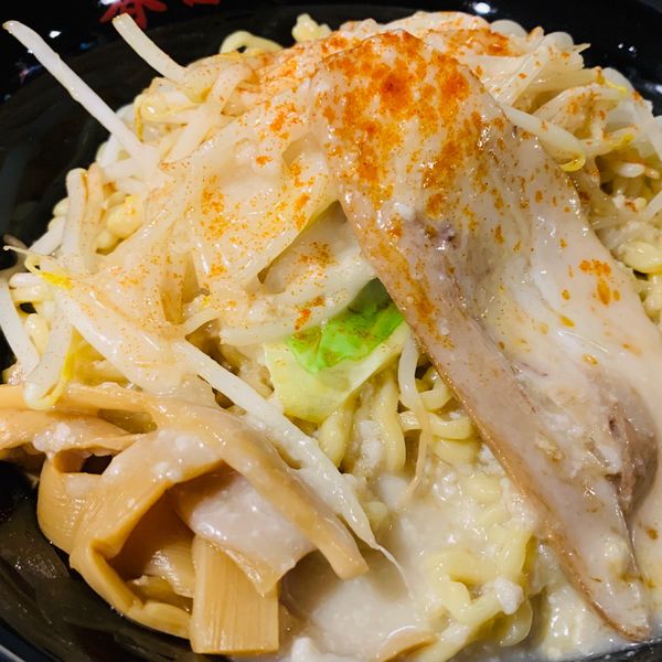 「鳥豚油そば（特盛）」@油そば 春日亭 神田店の写真