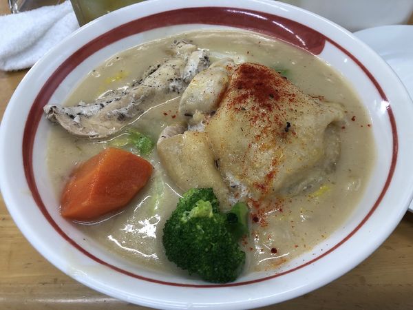 「【限定】ふもと赤鶏バタークリーム煮1500円」@MENYA 食い味の道有楽の写真