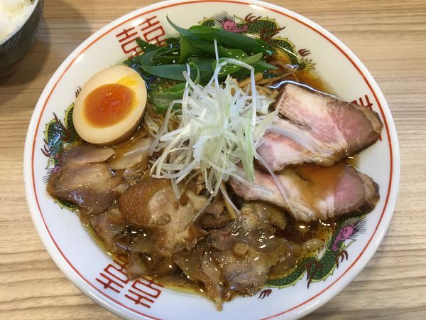 「特製醤油/赤星/ライス」@くじら食堂bazar 三鷹店の写真