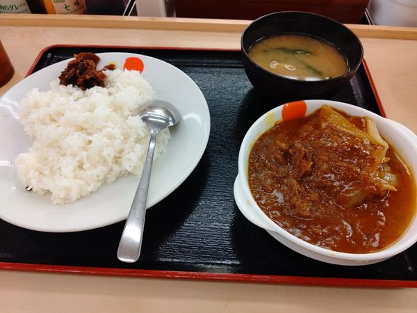「創業ハンバーグビーフカレー(並盛)720円」@松屋 高崎駅前店の写真