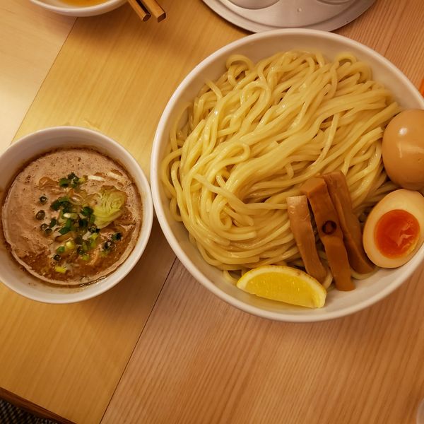 「つけそば大、味玉」@つけそば 周の写真