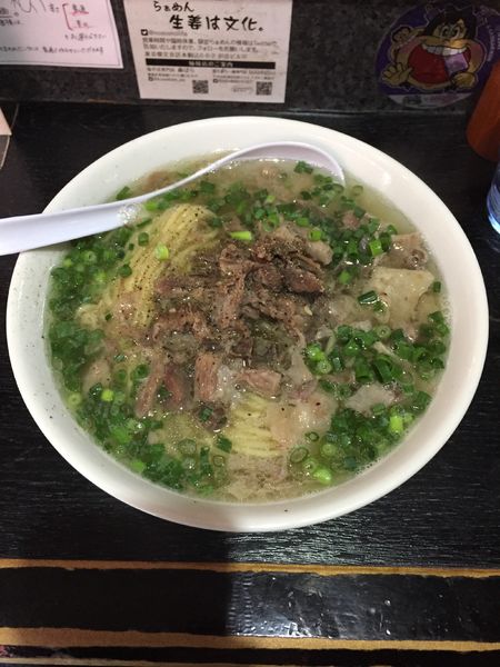 「本日の裏そば(国産牛スジの塩そば)」@塩そば 桑ばらの写真