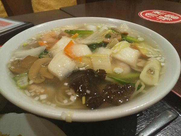 「#海鮮湯麺 #半チャーハン #890円」@中華料理 珍味樓 糀谷駅前店の写真