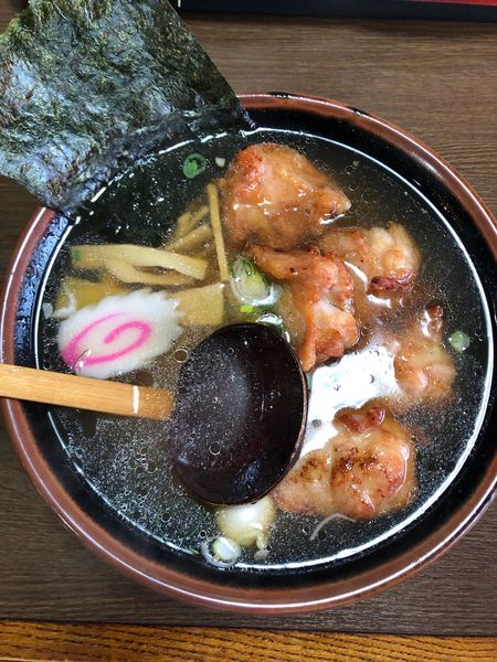 「唐揚ラーメン　740円」@紀楽の写真