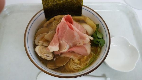 「特製蛤そば¥1329-」@中華そば 四つ葉 東日本あったか冬フェス(そごう大宮)の写真