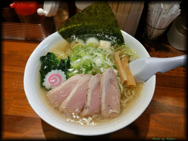 「カモ塩らーめん」@らーめん・つけめん 八角の写真