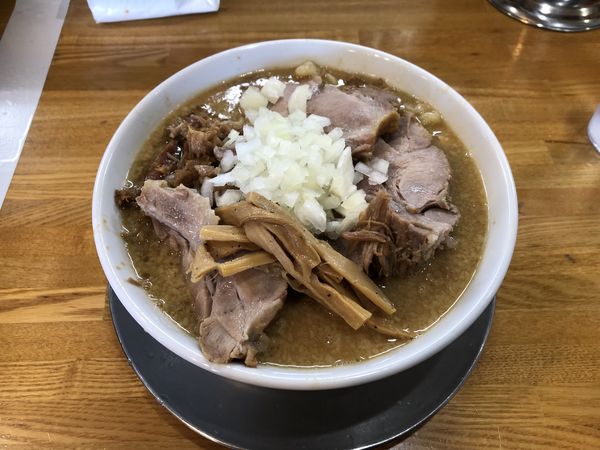 「肉中華そば味噌大盛り」@中華そば136の写真