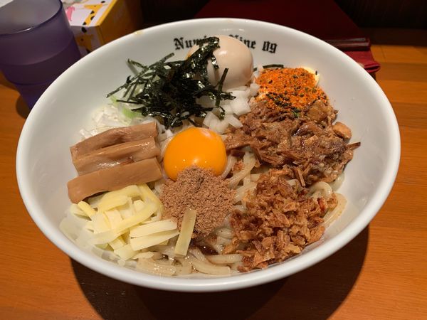 「【ツイッターゲリラ限定】まぜそば」@麺Dining Number Nine 09の写真