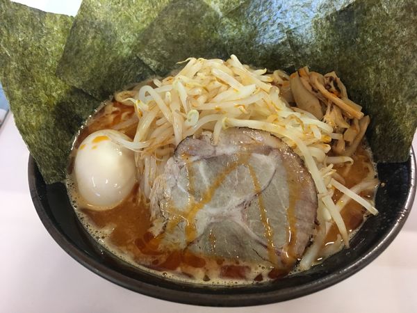 「のり玉赤中華」@つけ麺誉の写真