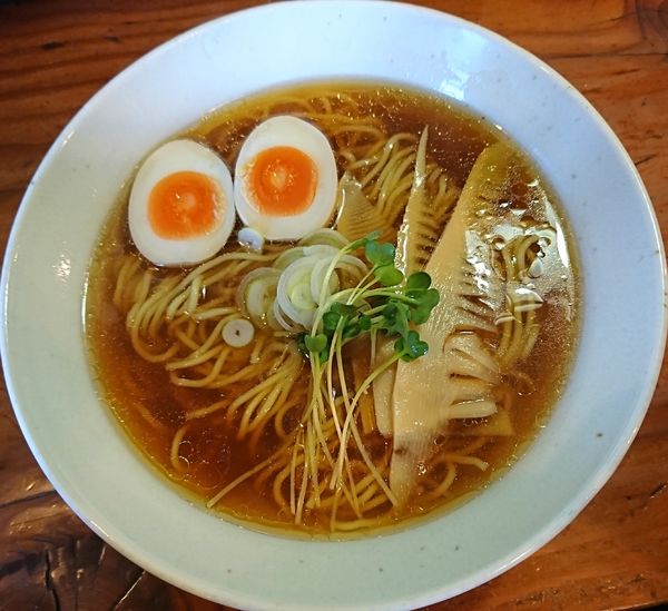 「ラーメン(味玉子、竹の子)700円」@中華そばつけそば 千思萬考の写真