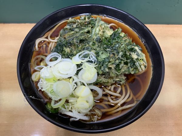 「春菊天そば 420円」@天亀そば 神田店の写真