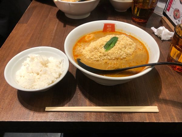 「チーズカレー坦々麺」@四条富小路 麺屋虎杖 有楽町の写真