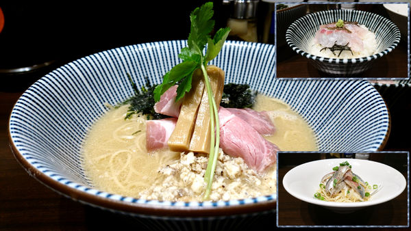 「【昼】限定：濃厚真鯛そば+炙り真鯛ご飯+イワシそば」@寿製麺 よしかわ 西台駅前店の写真