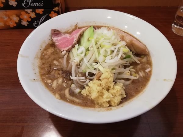 「メガ魚介豚骨ラーメン　Ver.2020（限定）」@メガガンジャの写真