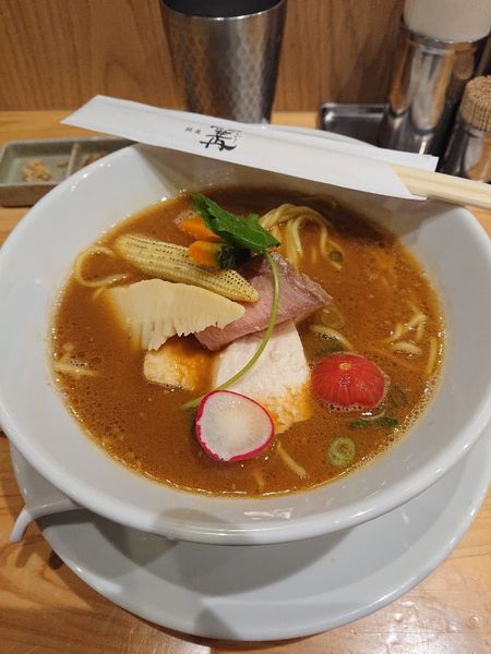 「鶏白湯みそSOBA並盛」@銀座 篝 アトレ浦和店の写真