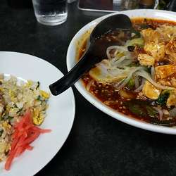 辛タンメン & 半チャーハン