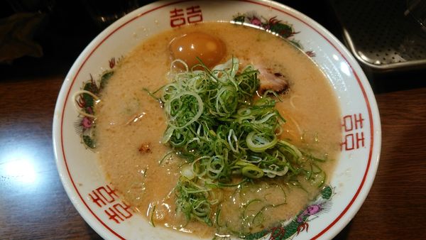 「コッテリ背脂中華そば 750円」@中華そば 花京 天六店の写真