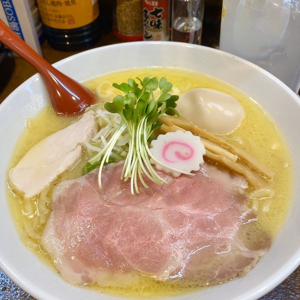 「鶏白湯塩味」@鶏SOBA新之助の写真