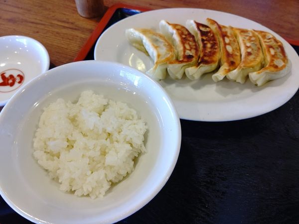 「定食Ａセット(ライス＋餃子)400円」@らーめん しせん 相老駅店の写真