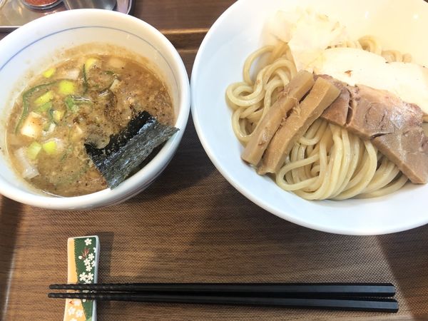 「大山鶏のつけめん・並（900円）」@つけめん さなだの写真