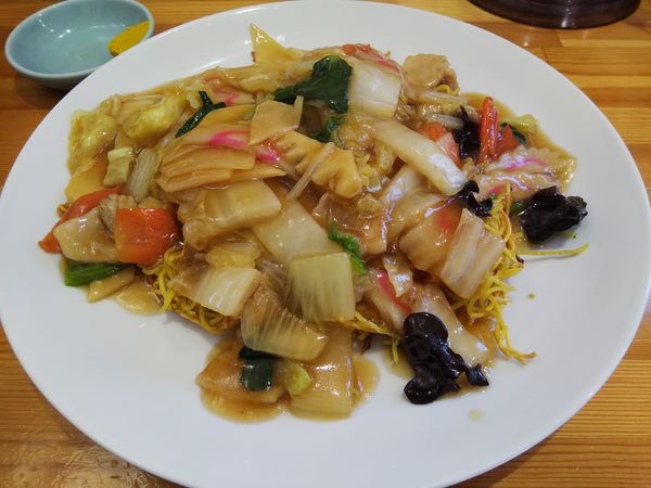 「あんかけ焼きそば　（大盛り）」@中華 永楽の写真