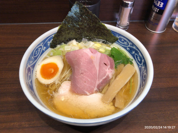 「白醤油煮干しそば¥760」@寿製麺 よしかわ 西台駅前店の写真