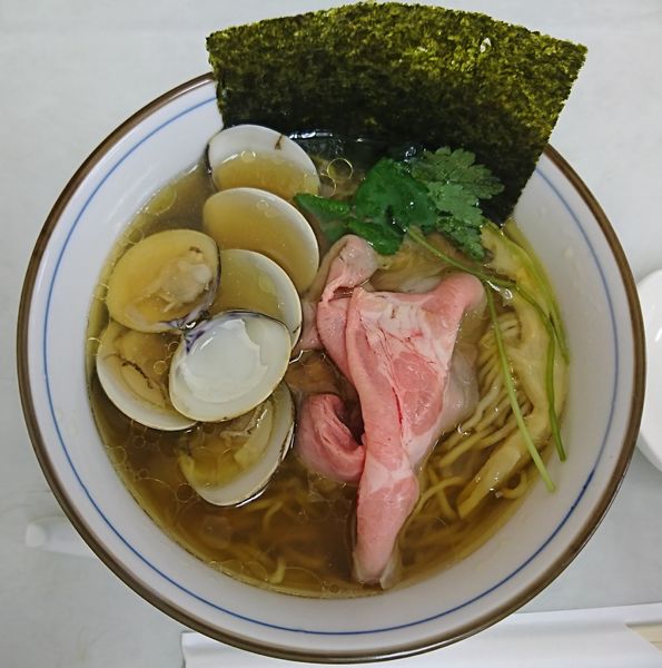 「蛤そば(1008円)」@中華そば 四つ葉 東日本あったか冬フェス（そごう大宮）の写真