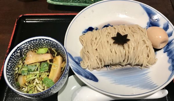 「中華そば 味玉つけそば 肉三種盛り 白飯」@食煅 もみじの写真