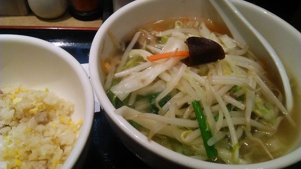 「ハーフ新宿タンメンセット 814円」@老麺処 圓の写真