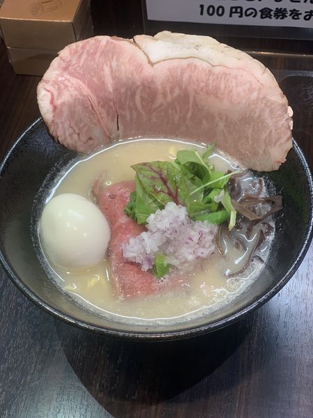 「和牛骨ラーメン(上)」@MONG MONGの写真