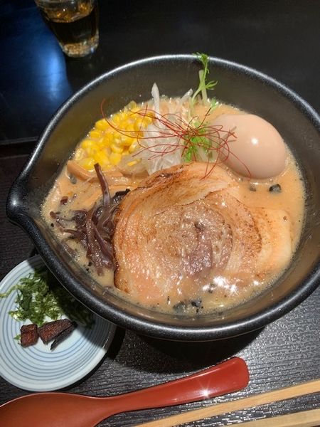 「焦がし味噌ポタ 920円　味玉クーポン使用」@麺処 銀笹の写真