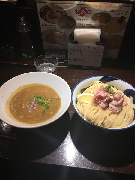「濃厚つけ麺(大)」@九十九里煮干つけ麺 志奈田の写真