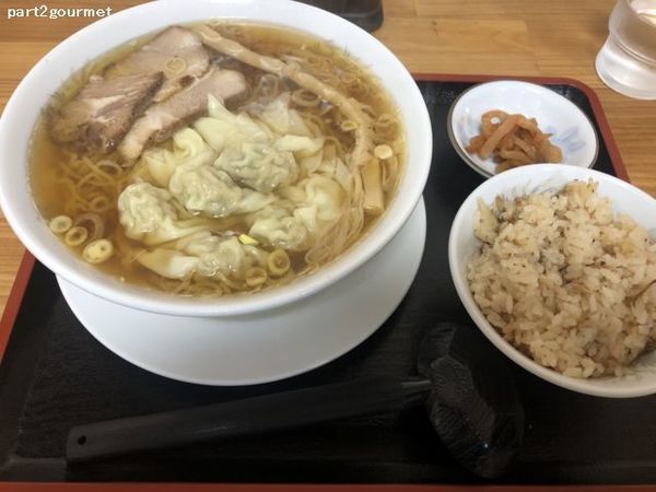 「まのけ (900円) + チューメシ (100円)」@支那そば へいきちの写真