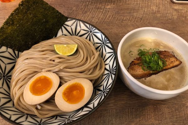 「特製鶏白湯煮干つけ麺1,050円+大盛100円」@Ramen611の写真