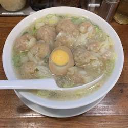 粗挽きワンタンメン（塩）