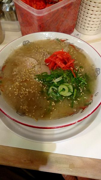 「ラーメン770円替え玉150円」@八ちゃんラーメン ラーメン博物館店の写真