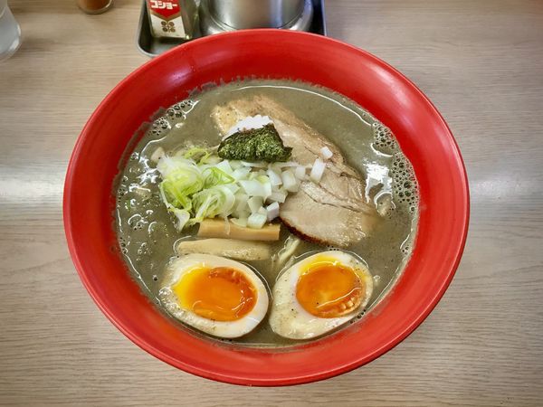 「特煮干し極め大盛り+味玉」@営利庵の写真