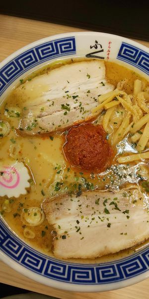 「からみそらーめん」@からみそラーメンふくろう 名駅店の写真