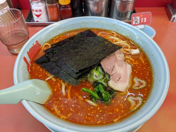 「辛味噌　大盛り　960円」@ラーメン山岡家 大口店の写真
