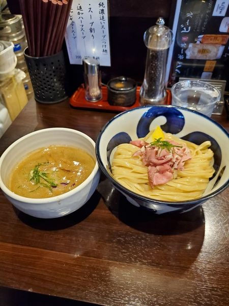 「純濃煮干しつけ麺(中)」@九十九里煮干つけ麺 志奈田の写真