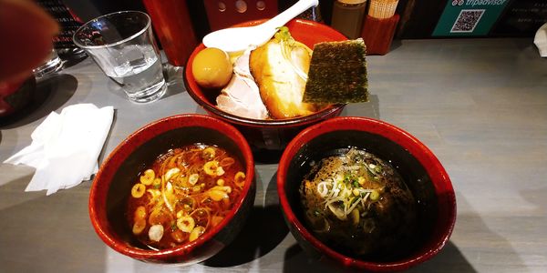 「ハーフハーフ」@つけ麵専門 百の輔の写真