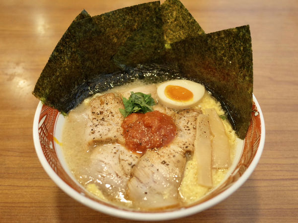 「塩くもたま麺 アラビアータ添えDX…1200円」@らーめん臺大の写真