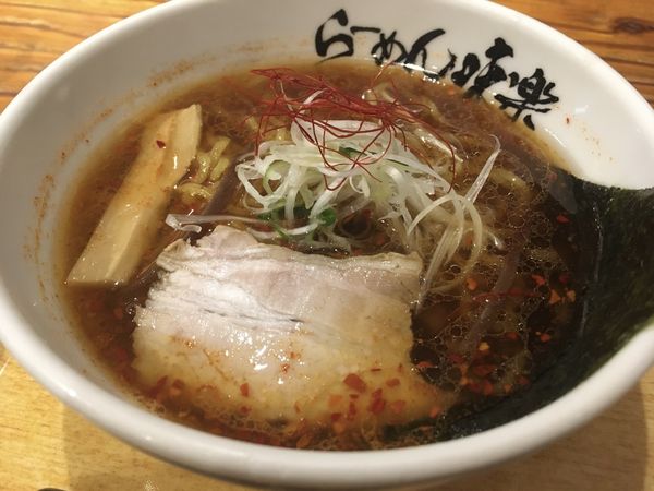 「スパイシー焼き醤油　ミニ」@利尻らーめん 味楽 新横浜ラーメン博物館店の写真