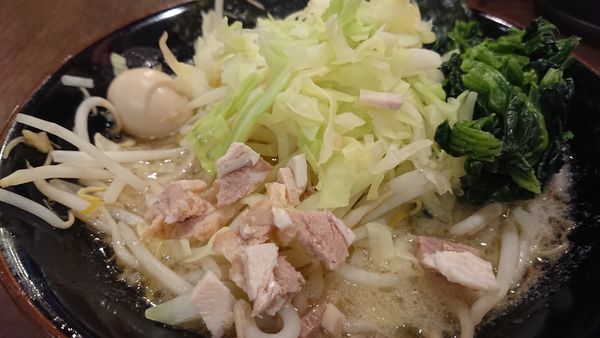 「ベジタブル家系 塩」@横浜家系ラーメン 壱角家 大宮東口店の写真