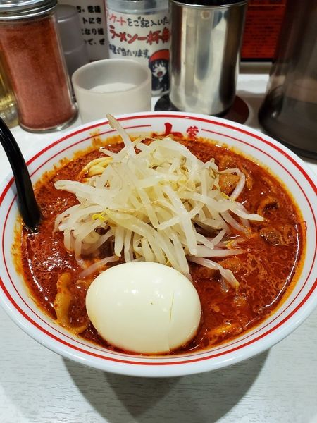 「北極辛さ3倍ゆで玉子」@蒙古タンメン 中本 東池袋店の写真