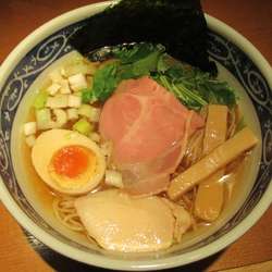 煮干しそば白醤油　801円　※実際は800円