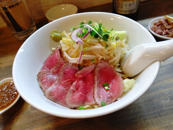 「タリアータまぜそば(並盛・200g)850円」@麺屋 承太郎の写真