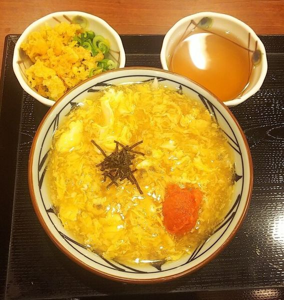 「明太玉子あんかけ490円」@丸亀製麺 米沢店の写真
